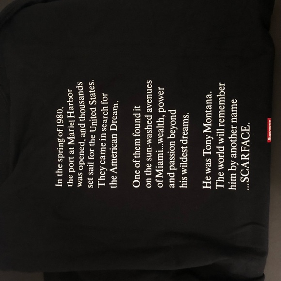 Supreme Scarface split tee